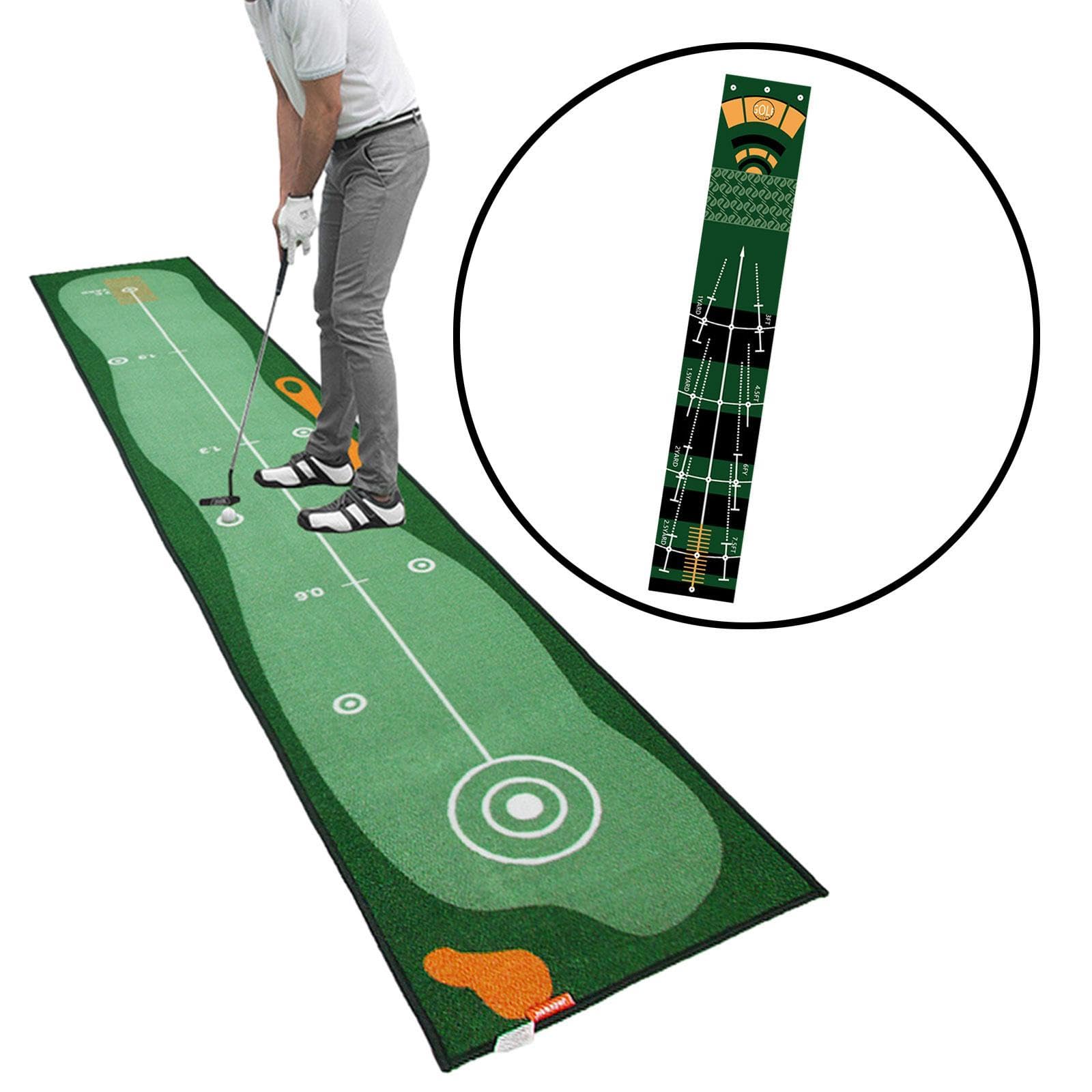 Amazon | Kdjuope ゴルフパターマット 3M/10フィート 屋内外用 ゴルフ